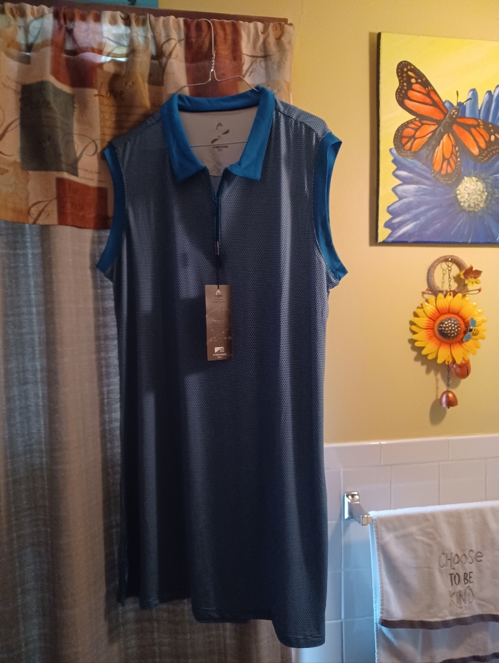 Very Nice Blue Golf Dress with Zip Front